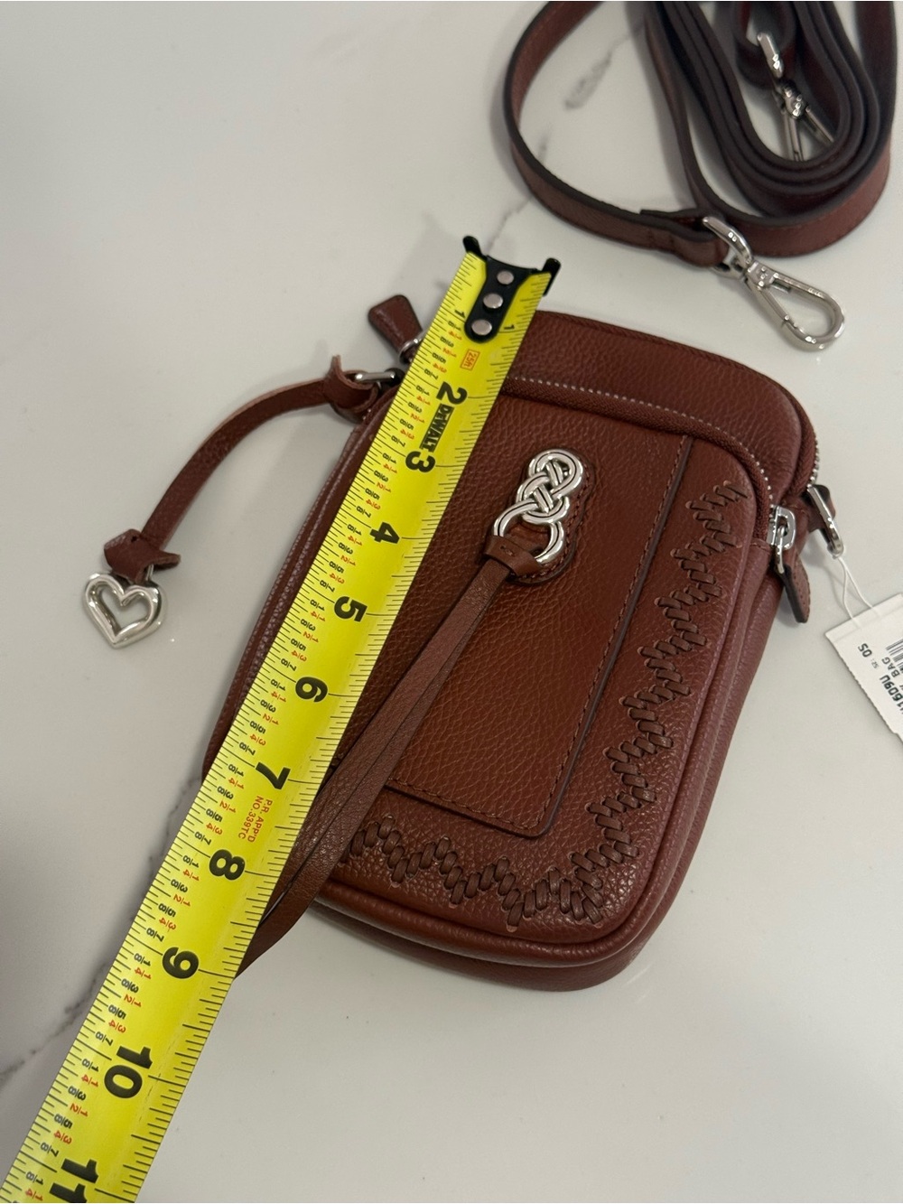 Brighton Interlok Mini Utility Bag crossbody in Bourbon colorway NWT - Picture 2 of 12